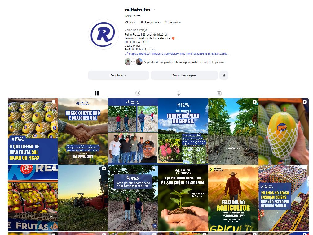 Perfil Relite Frutas